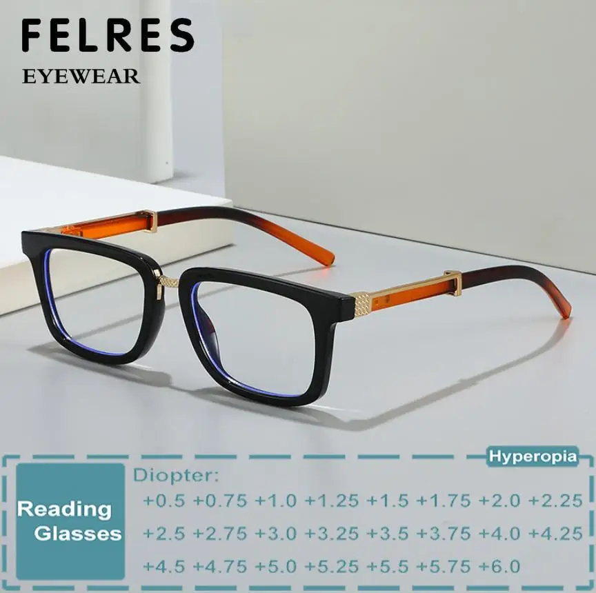 Brand Anti Blue Light Square Reading Glasses Men Finished Presbyopic Glasses Retro Clear Lens Optical Glasses Customized Diopter
Brand Anti Blue Light Square Reading Glasses Men Finished Presbyopic Glasses Retro Clear Lens Optical Glasses Customized Diopter