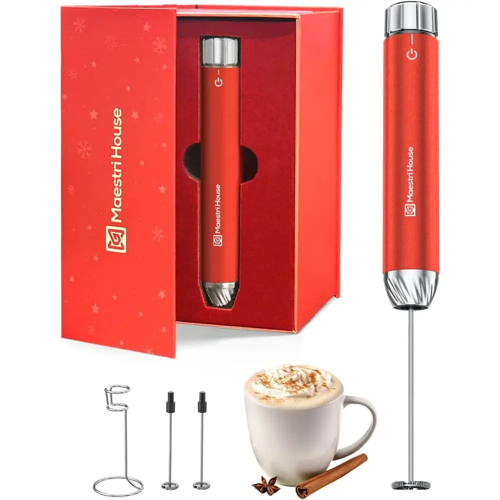 Rechargeable Milk rother with SteplSpeed Control, Handheld Electric oam Maker Waterproo Drink Mixer oamer with StainlSteel Stand
Rechargeable Milk rother with SteplSpeed Control, Handheld Electric oam Maker Waterproo Drink Mixer oamer with StainlSteel Stand