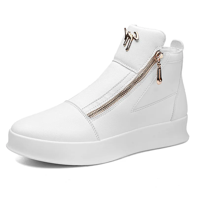 White Leather Boots Personality Metal Men's Shoes Personality Metal Men's Double Zipper Boots Fashion Casual Leather Shoes Male
White Leather Boots Personality Metal Men's Shoes Personality Metal Men's Double Zipper Boots Fashion Casual Leather Shoes Male