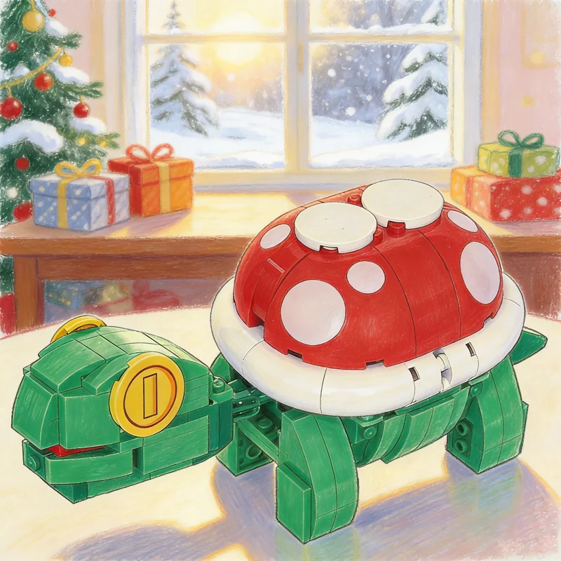 295pcs MOC Scary Turtle Mariose Model Building Blocks Toys Construction Assemble Festival Gifts DIY Creative Idea Education
295pcs MOC Scary Turtle Mariose Model Building Blocks Toys Construction Assemble Festival Gifts DIY Creative Idea Education