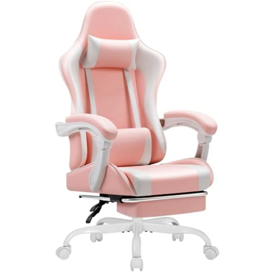Gaming Chair with Footrest and Massage Lumbar port, Video Racing Seat Height Adjustable with 360° Swivel and Headrest for Offic
Gaming Chair with Footrest and Massage Lumbar port, Video Racing Seat Height Adjustable with 360° Swivel and Headrest for Offic