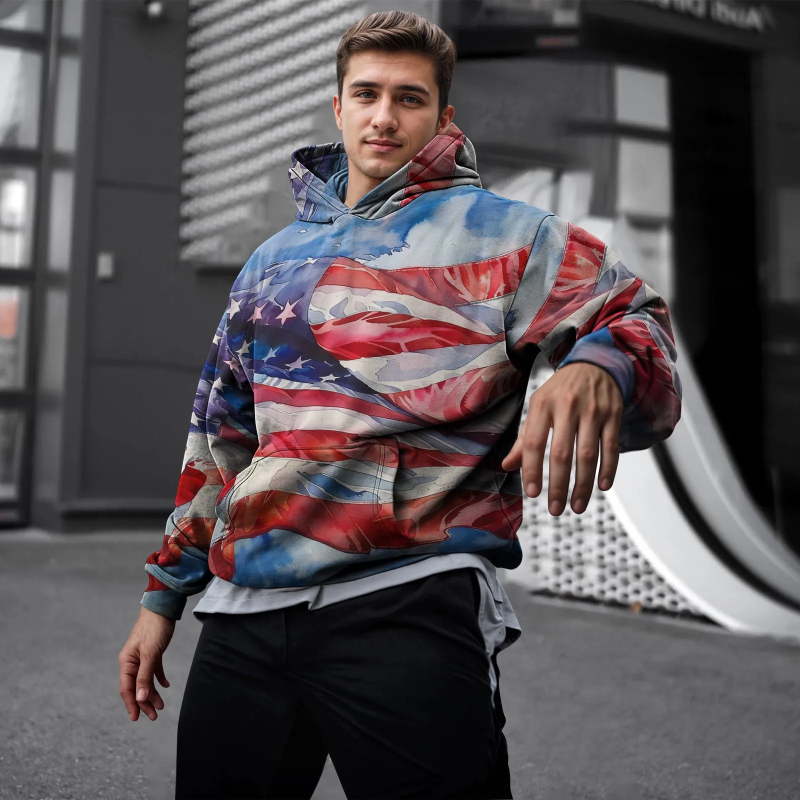Harajuku Men's Hoodies USA Flag Graphic 3d Print Hooded Sweatshirts Street Fashion Independence Day Loose y2k Hoodie Men Clothin
Harajuku Men's Hoodies USA Flag Graphic 3d Print Hooded Sweatshirts Street Fashion Independence Day Loose y2k Hoodie Men Clothin
