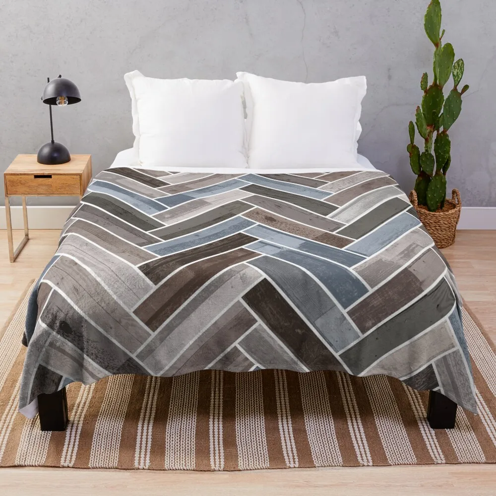 Herringbone Pattern in Blue Brown Grey Throw Blanket Modern Design Soft Blanket for Home Decor
Herringbone Pattern in Blue Brown Grey Throw Blanket Modern Design Soft Blanket for Home Decor
