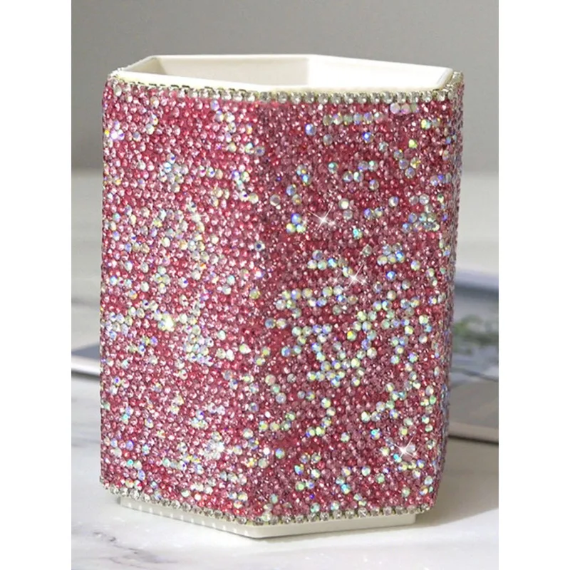 Diamond-encrusted Makeup Brush Storage Bucket, Large-capacity Lipstick And Eyebrow Pencil Organizing Box, Desktop Shelf
Diamond-encrusted Makeup Brush Storage Bucket, Large-capacity Lipstick And Eyebrow Pencil Organizing Box, Desktop Shelf