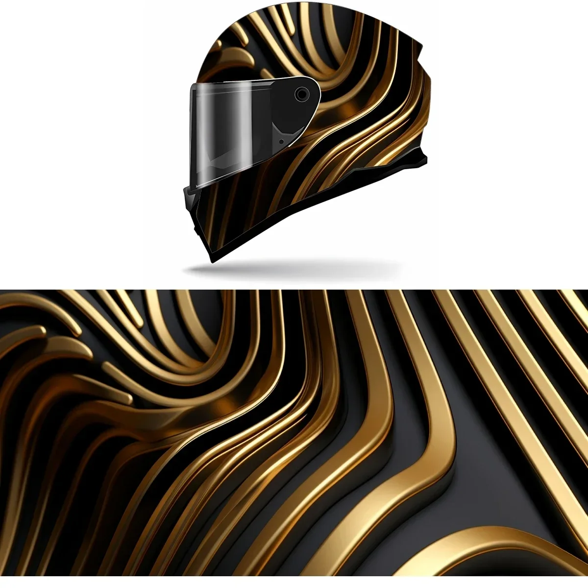 Abstract Luxury Golden Line Full Helmet Wrap Sticker Motorcycle Helmet Racing Graphic Decal Vinyl Wrap Helmet Decor Sticker
Abstract Luxury Golden Line Full Helmet Wrap Sticker Motorcycle Helmet Racing Graphic Decal Vinyl Wrap Helmet Decor Sticker