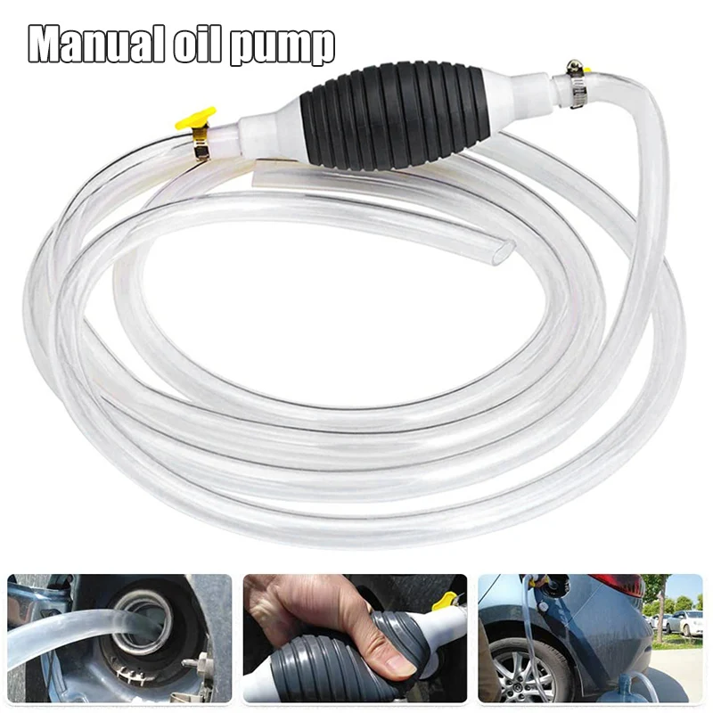 High Flow Siphon Hand Pump Portable Manual Car Fuel Transfer With 2m Syphon Hose Oil Pump Suction Pipe Clear Pvc Pipe
High Flow Siphon Hand Pump Portable Manual Car Fuel Transfer With 2m Syphon Hose Oil Pump Suction Pipe Clear Pvc Pipe