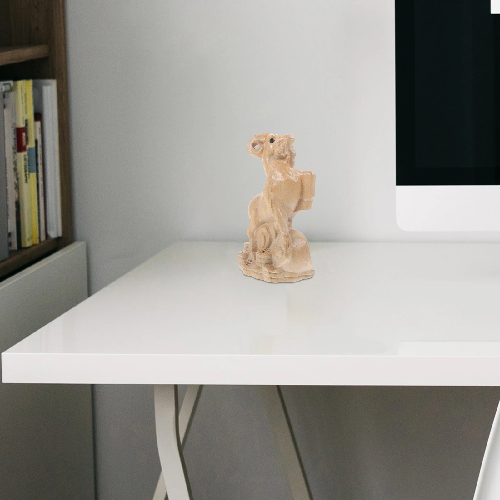 Wooden Carving Sheep Statue Decorative Animal Figurine Unique Design Exquisite Craftsmanship Desktop Decoration Lightweight
Wooden Carving Sheep Statue Decorative Animal Figurine Unique Design Exquisite Craftsmanship Desktop Decoration Lightweight