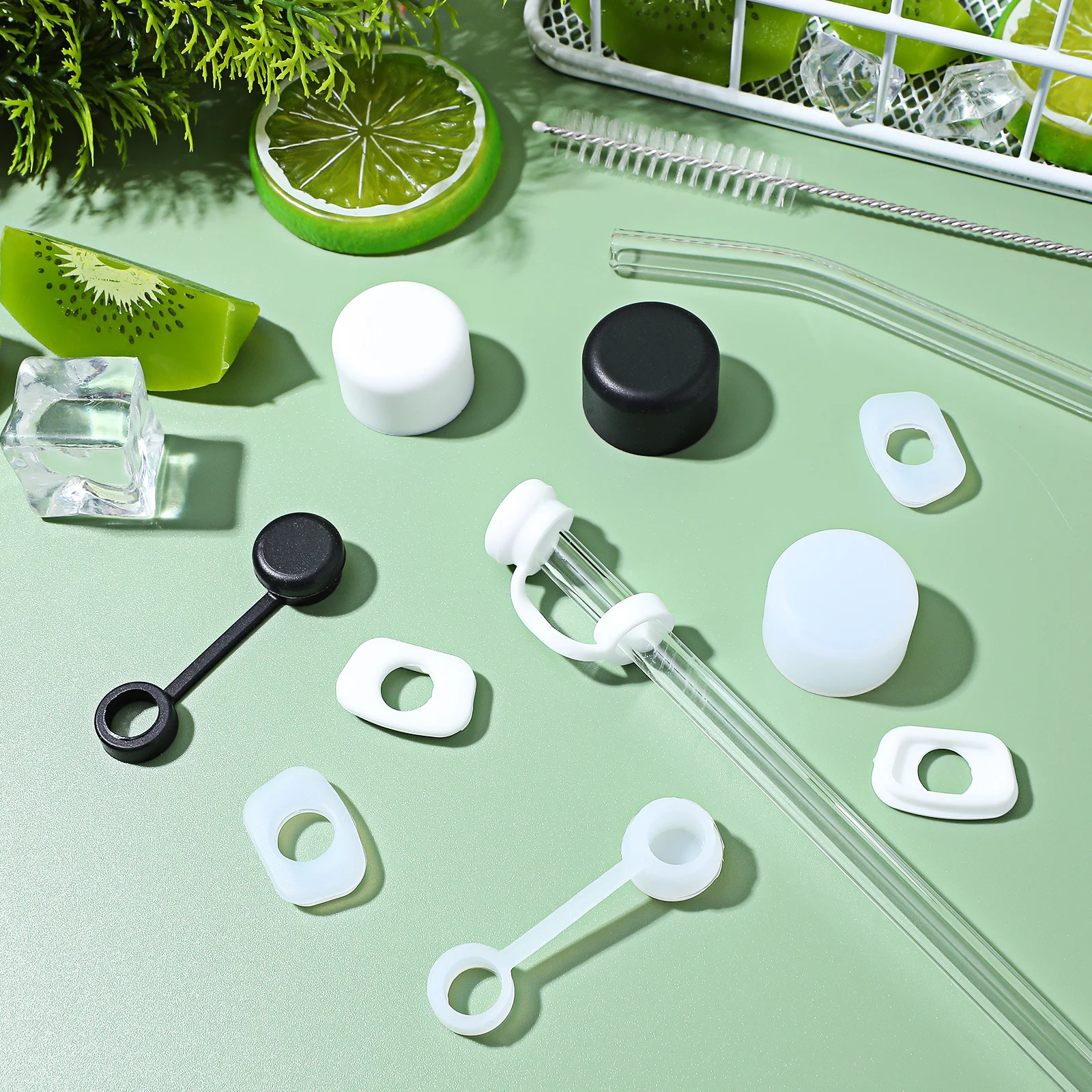 6Sets Silicone Spill Stopper Cup Straw Cover Versatile Use Rich Colorful Leak Proof Stopper for Tumblers Cup Straw Cover 
6Sets Silicone Spill Stopper Cup Straw Cover Versatile Use Rich Colorful Leak Proof Stopper for Tumblers Cup Straw Cover
