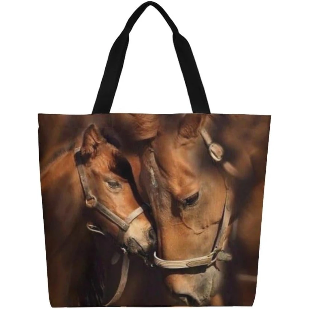 Canvas Tote Bag Horse Animal Large Women's Casual Shoulder Handbag Reusable Beach Shopping Grocery Bag for Outdoors
Canvas Tote Bag Horse Animal Large Women's Casual Shoulder Handbag Reusable Beach Shopping Grocery Bag for Outdoors