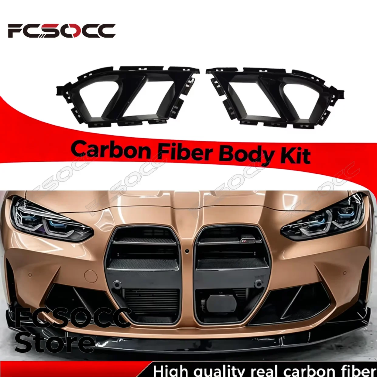 For BMW M3 G80 M4 G82 G83 2021+ Bright Black tuyere Front Bumper Air Vent glossy black Cover Trim Foglamp Mesh Grill
For BMW M3 G80 M4 G82 G83 2021+ Bright Black tuyere Front Bumper Air Vent glossy black Cover Trim Foglamp Mesh Grill