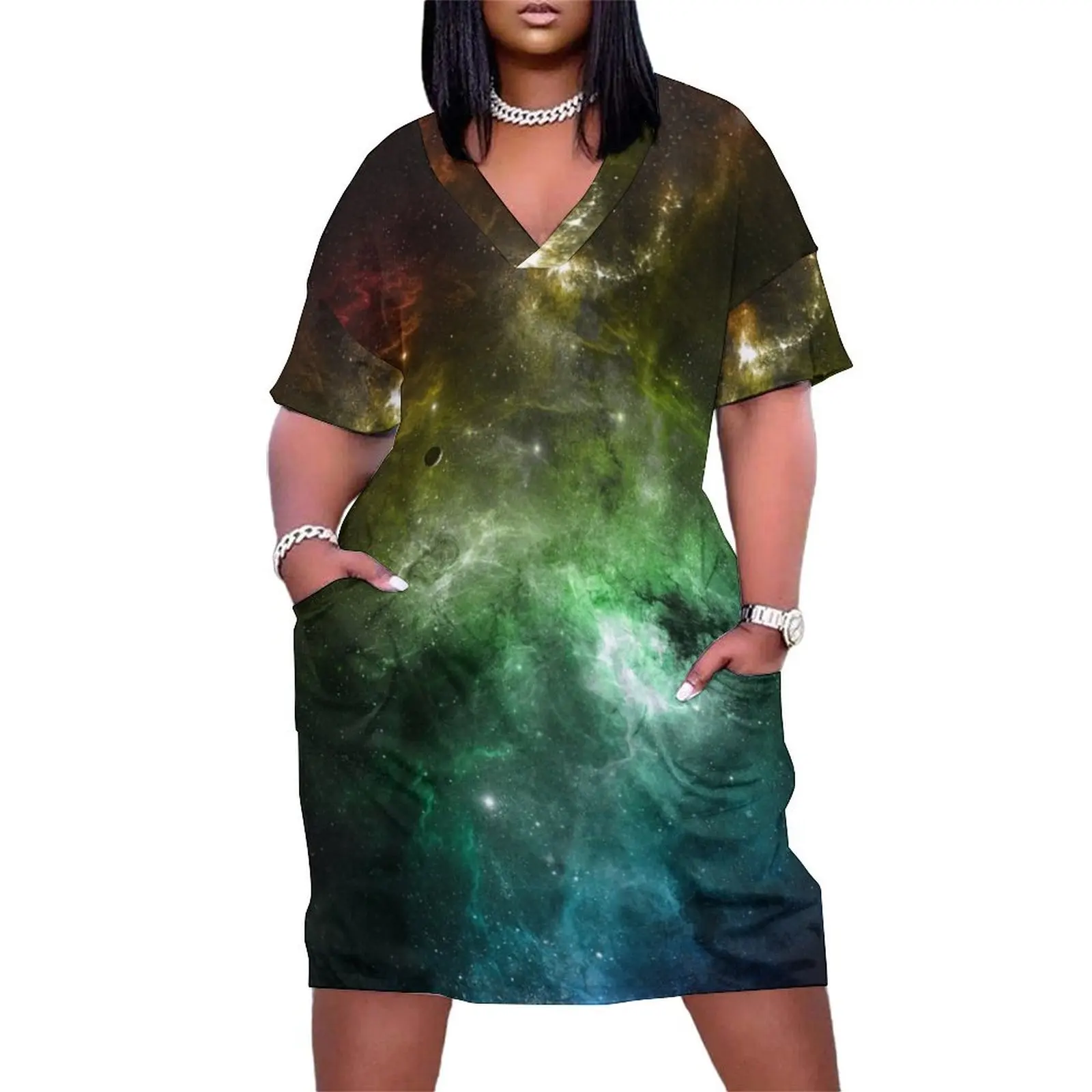 Rainbow Galaxy Loose Pocket Dress Woman fashion women clothes dress summer summer clothes for women
Rainbow Galaxy Loose Pocket Dress Woman fashion women clothes dress summer summer clothes for women