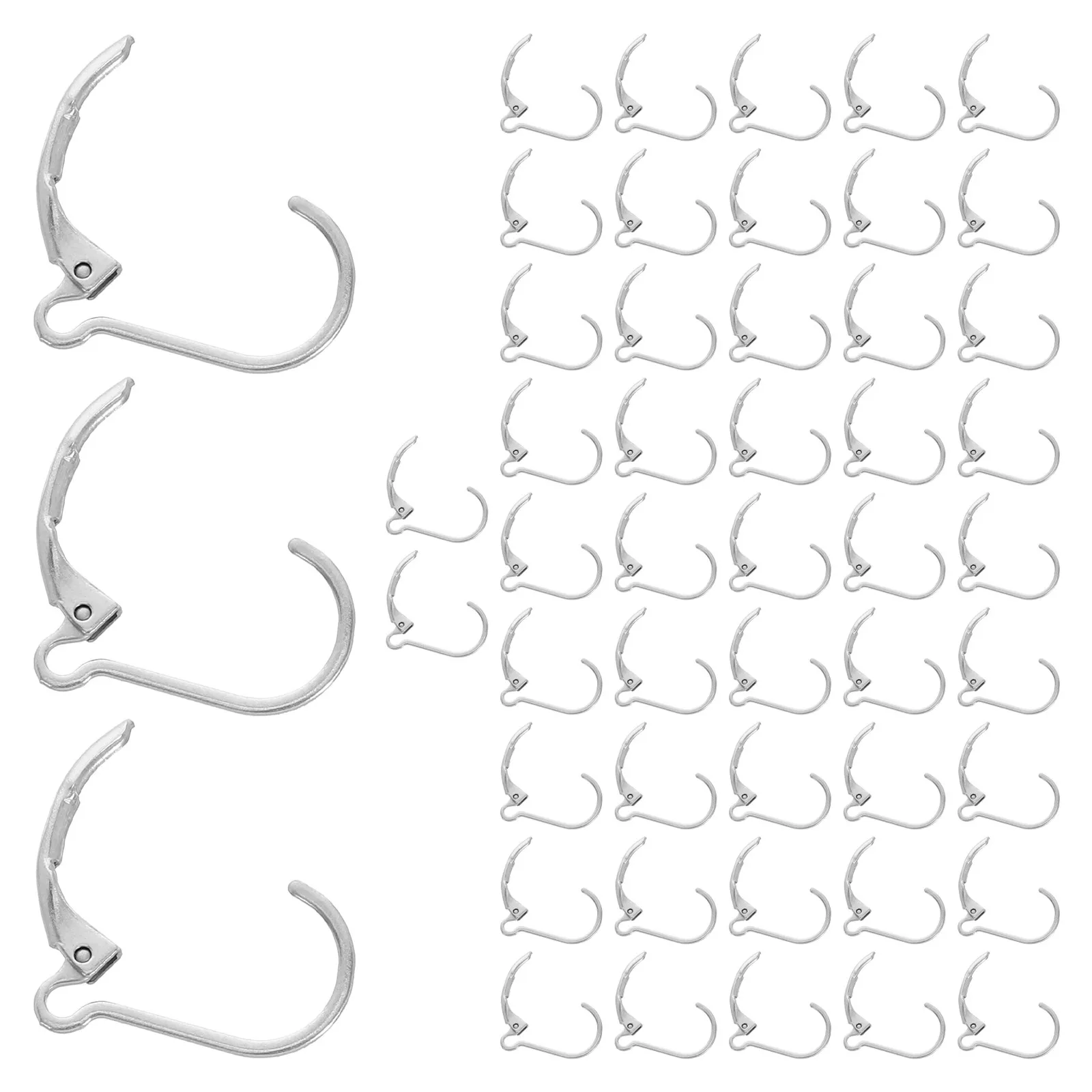 50 шт. застежек-крючков для серег из нержавеющей стали, устойчивых к деформации, удобных для изготовления ювелирных изделий и рукоделия
50 шт. застежек-крючков для серег из нержавеющей стали, устойчивых к деформации, удобных для изготовления ювелирных изделий и рукоделия
