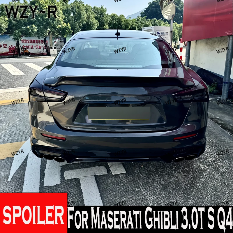 Для Maserati Ghibli 3,0 T S Q4 2014 2015 2016, Стайлинг автомобиля, углеродное волокно/FRP, задний спойлер, крыло багажника
Для Maserati Ghibli 3,0 T S Q4 2014 2015 2016, Стайлинг автомобиля, углеродное волокно/FRP, задний спойлер, крыло багажника