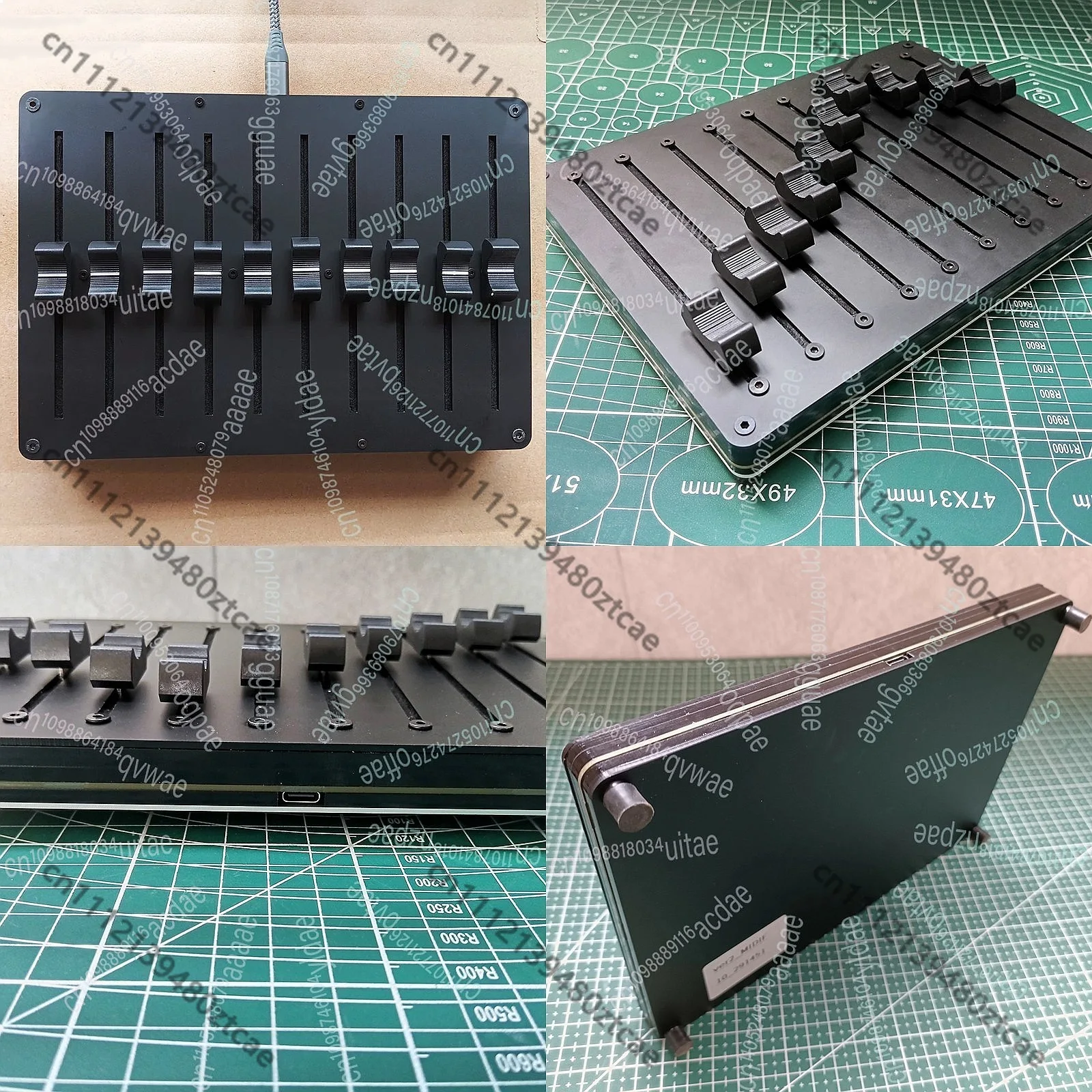 Customizable 10-Way Fader USB MIDI Controller for Music Host Software