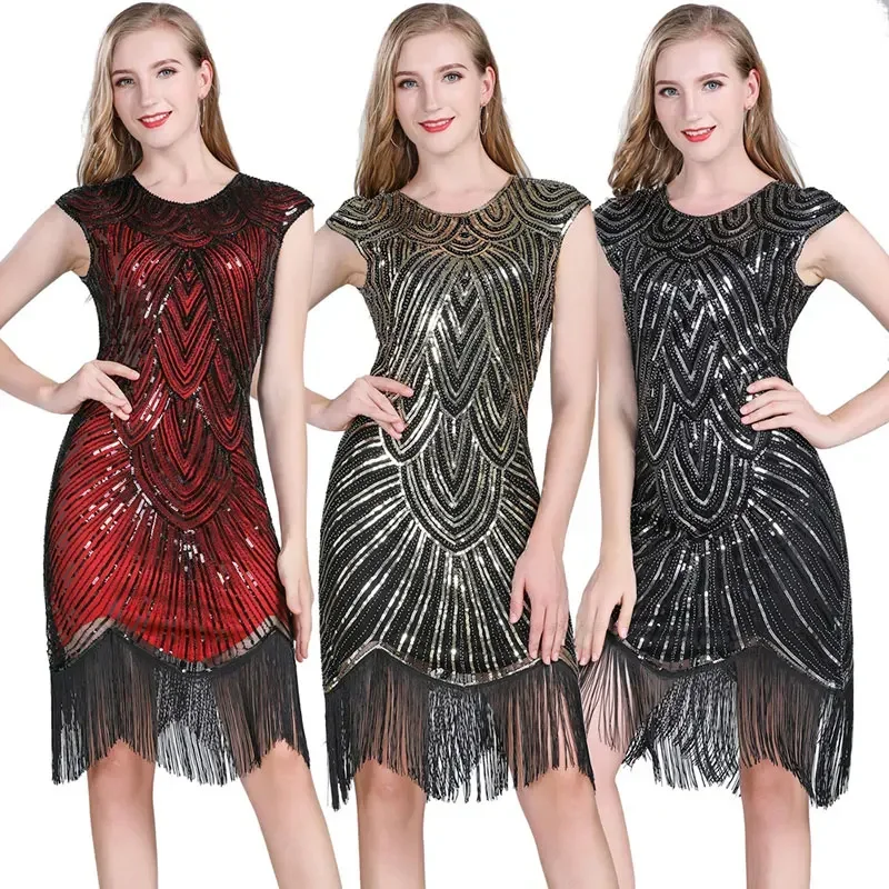 Women Evening Party Dress 1920s Banquet Dresses Women Ballroom Costumes Beaded Latin Dance Dress Singer Stage Dance Costume
Women Evening Party Dress 1920s Banquet Dresses Women Ballroom Costumes Beaded Latin Dance Dress Singer Stage Dance Costume