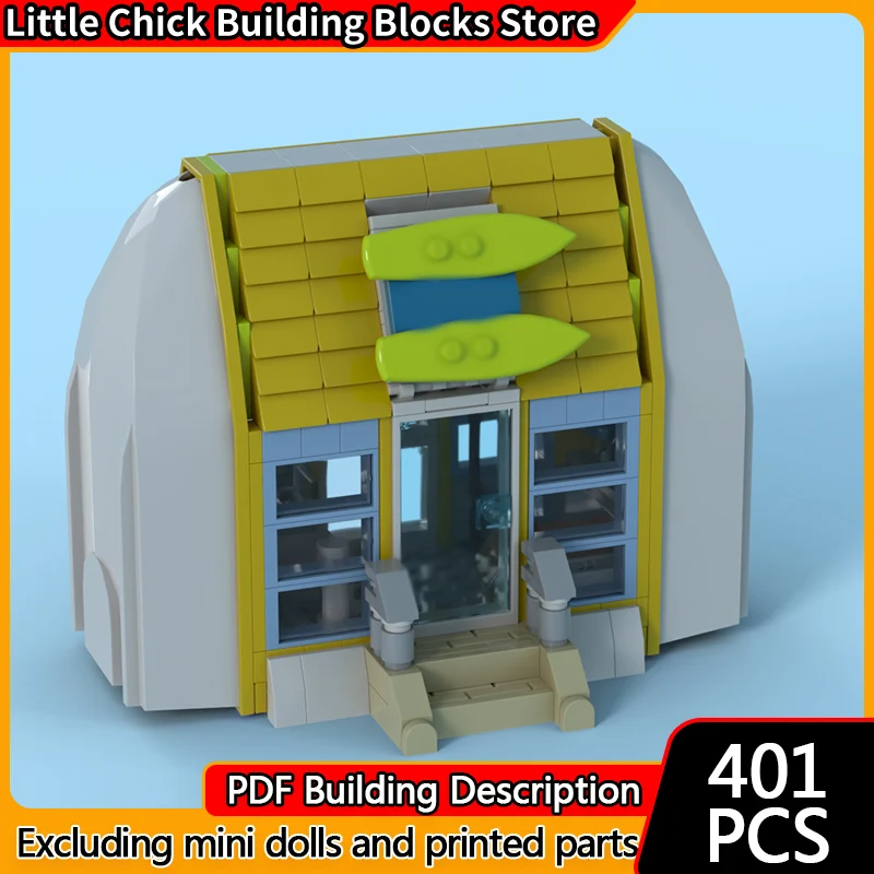 Модель City Street View MOC, строительные кирпичи, пляжный спортивный магазин, модульная технология, детские праздничные подарки, сборка игрушек, костюм
Модель City Street View MOC, строительные кирпичи, пляжный спортивный магазин, модульная технология, детские праздничные подарки, сборка игрушек, костюм