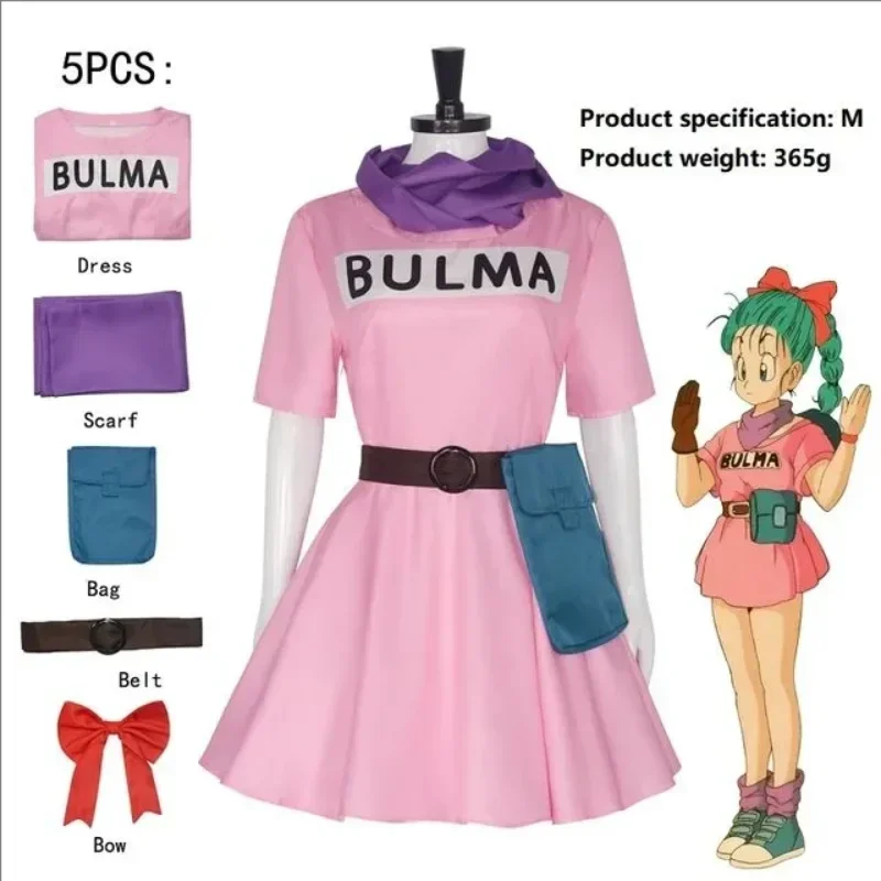 Женский костюм аниме Bulma для косплея, розовое платье, униформа, каваи, полный комплект одежды для девочек, маскарадная вечеринка на Хэллоуин для взрослых
Женский костюм аниме Bulma для косплея, розовое платье, униформа, каваи, полный комплект одежды для девочек, маскарадная вечеринка на Хэллоуин для взрослых
