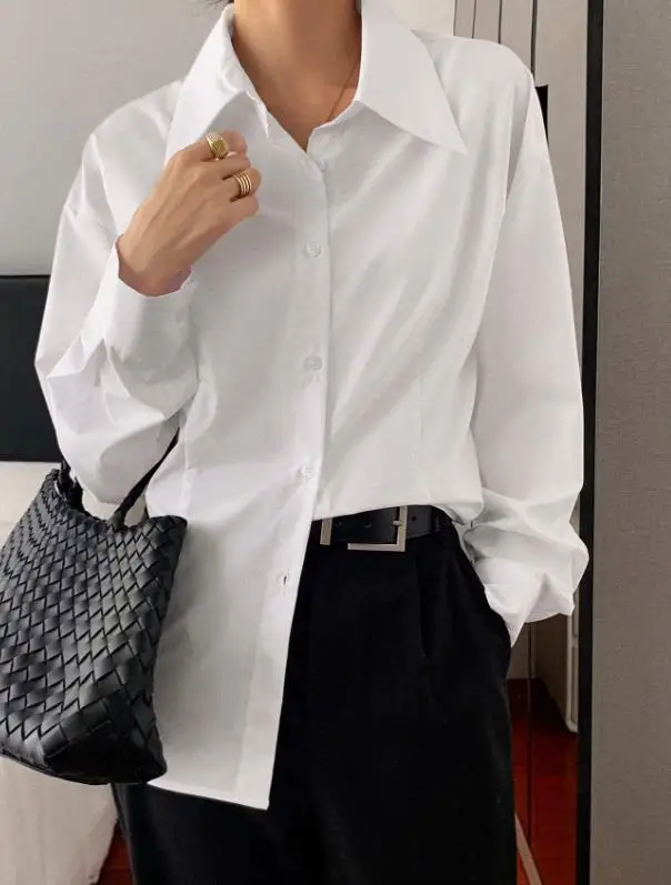 Leisure Vacation High-End Long Sleeved Shirt Autumn Women's Collar Solid Color Elegant Casual Commuting Style Long Sleeved Shirt
Leisure Vacation High-End Long Sleeved Shirt Autumn Women's Collar Solid Color Elegant Casual Commuting Style Long Sleeved Shirt