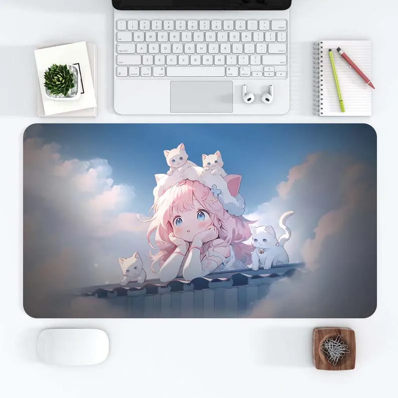 Girl Cat Mausepad Girl Desk Mats Gaming Mat Pad on The Table Office Gamer Accessories Keyboard Pad XXL Art Desk Mat Mouse Carpet
Girl Cat Mausepad Girl Desk Mats Gaming Mat Pad on The Table Office Gamer Accessories Keyboard Pad XXL Art Desk Mat Mouse Carpet