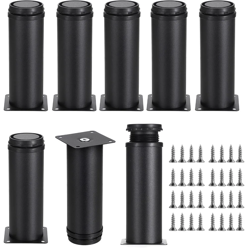 8PCS 6 Inch Stainless Steel Furniture Legs Feets Adjustable Metal Cabinet Desk Sofa Legs, Black Round Metal Furniture Rise
8PCS 6 Inch Stainless Steel Furniture Legs Feets Adjustable Metal Cabinet Desk Sofa Legs, Black Round Metal Furniture Rise