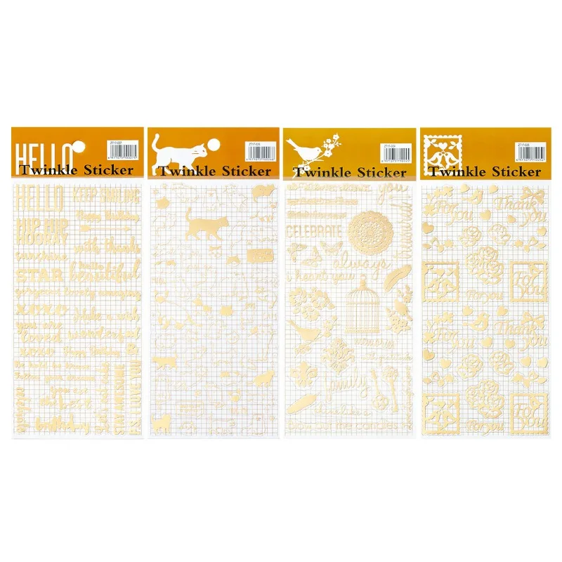 1PC Retro Gold Stamping PVC Stickers Cat Garden English Letters DIY Scrapbook Decorative Stickers
1PC Retro Gold Stamping PVC Stickers Cat Garden English Letters DIY Scrapbook Decorative Stickers