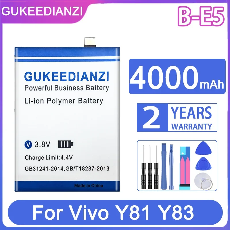 Запасная батарея GUKEEDIANZI для Vivo Y81, Y83, 4000, 1802, Y81S, Y83A, Y1732T, V1732A
Запасная батарея GUKEEDIANZI для Vivo Y81, Y83, 4000, 1802, Y81S, Y83A, Y1732T, V1732A