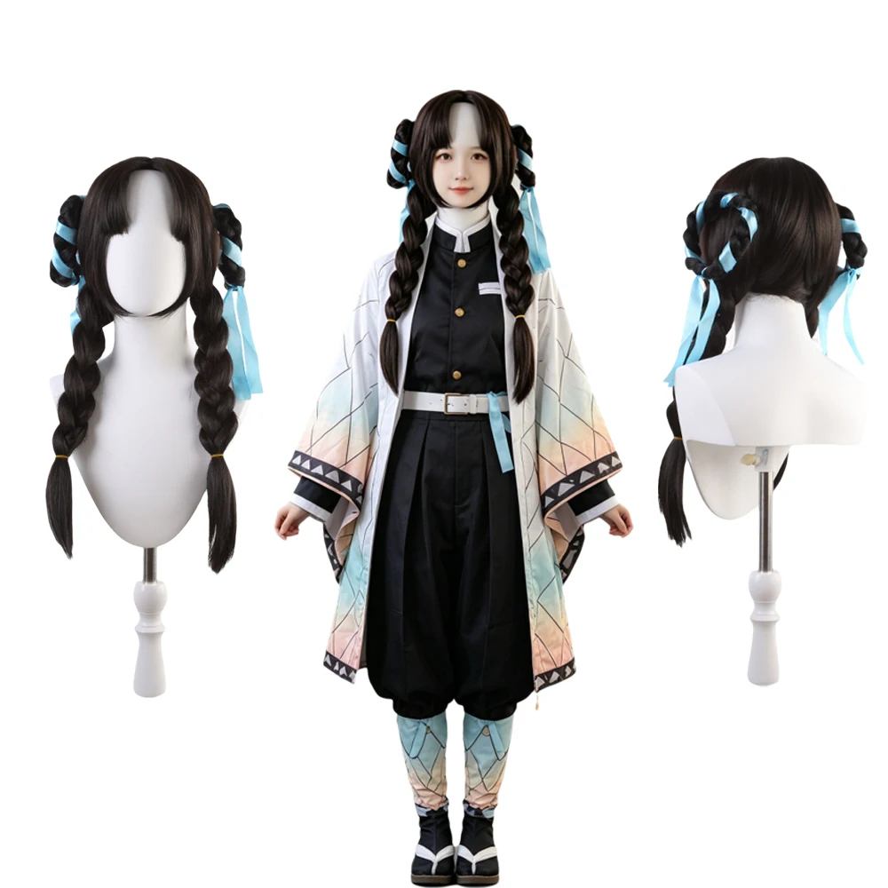 Xi Shi Daily Wear Synthetic Wig Black Long Braided Wig with Light Blue Ribbons Heat Resistant Fiber for Women Cosplay Daily Use
Xi Shi Daily Wear Synthetic Wig Black Long Braided Wig with Light Blue Ribbons Heat Resistant Fiber for Women Cosplay Daily Use