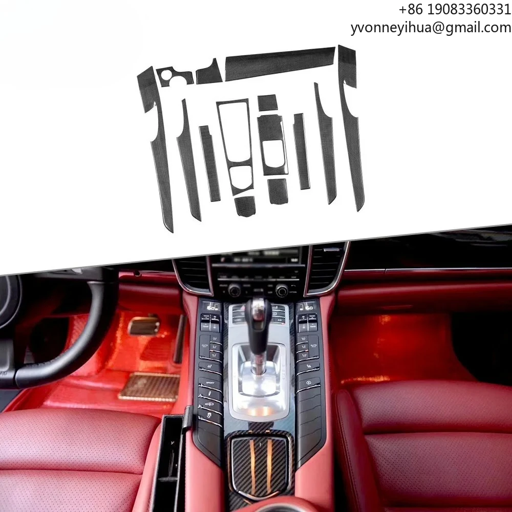 Внутренние накладки из углеродного волокна, чехлы для приборной панели для Porsche Panamera 970 2010-2017, комплект приборной панели, накладка на дверную панель 
Внутренние накладки из углеродного волокна, чехлы для приборной панели для Porsche Panamera 970 2010-2017, комплект приборной панели, накладка на дверную панель