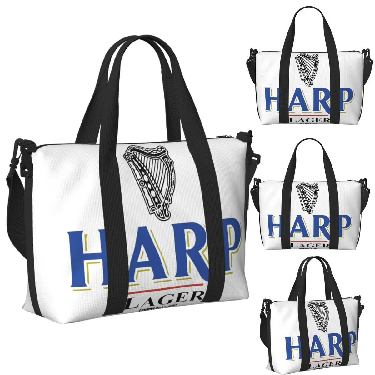 Custom Harp By Guins Beach Travel Bag Large Capacity Tote Bags for Gym Yoga Women Shopping Duffle Shoulder Bag
Custom Harp By Guins Beach Travel Bag Large Capacity Tote Bags for Gym Yoga Women Shopping Duffle Shoulder Bag