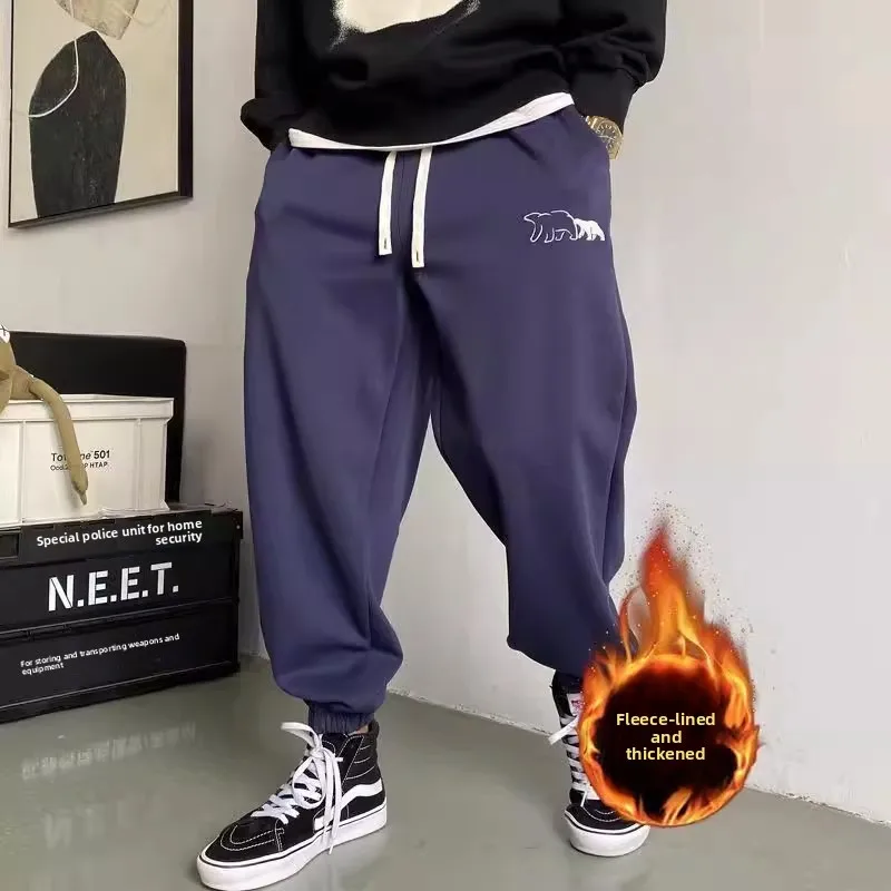 Loose Fit American Casual Sle Men's Sweatpants Autumn Winter plus Size 300 Pou Street Faion High Waist Trousers
Loose Fit American Casual Sle Men's Sweatpants Autumn Winter plus Size 300 Pou Street Faion High Waist Trousers