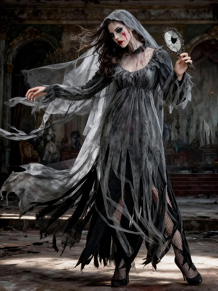 Halloween Witch Bride Zombie Cosplay Performance Game Costume Terror Ghost Robe Stage Performance Traditional Ethnic ...
Halloween Witch Bride Zombie Cosplay Performance Game Costume Terror Ghost Robe Stage Performance Traditional Ethnic ...