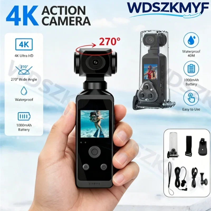 2026 New Handheld Sports Camera With 270° Rotatable Cam 4K Portable pocke Camcorder Wifi Video Recorder For Outdoor Activity
2026 New Handheld Sports Camera With 270° Rotatable Cam 4K Portable pocke Camcorder Wifi Video Recorder For Outdoor Activity