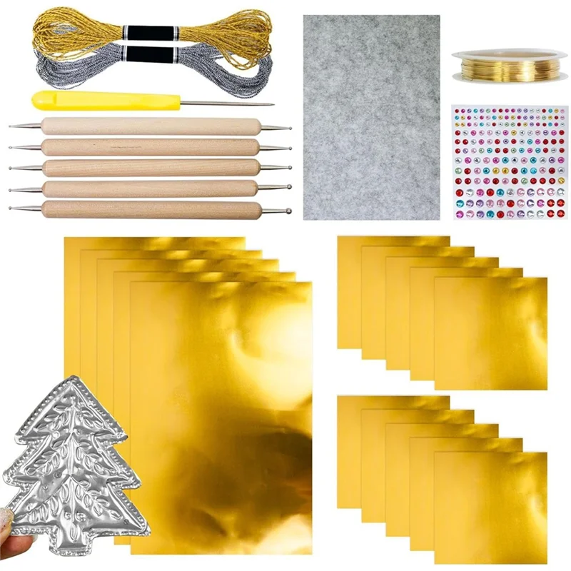 【RECOMENDAR】Metal Embossing Art Kit,Handmade Design Set-For-Scrapbooking& Shimmer Crafting Accessory, Artistic Project Kit
【RECOMENDAR】Metal Embossing Art Kit,Handmade Design Set-For-Scrapbooking& Shimmer Crafting Accessory, Artistic Project Kit