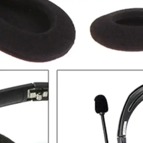10Pcs Thick Foam Earpads Cushions Ear Pads 3.5/4.5/5.5/6cm for Earhook Round Headphone