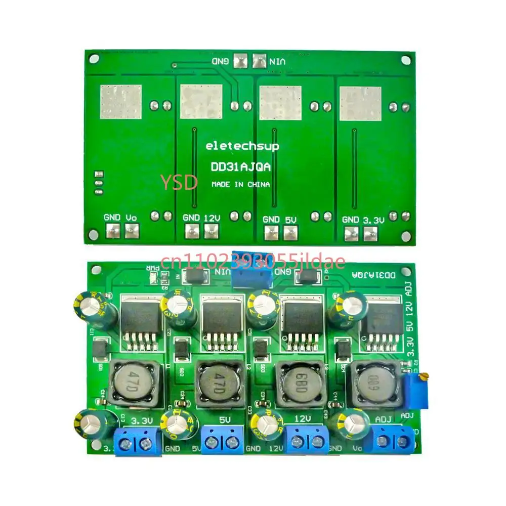 3A 4-канальный регулируемый понижающий преобразователь постоянного тока, источник питания 3,3 В/5 В/12 В, плата понижающего регулятора напряжения 
3A 4-канальный регулируемый понижающий преобразователь постоянного тока, источник питания 3,3 В/5 В/12 В, плата понижающего регулятора напряжения