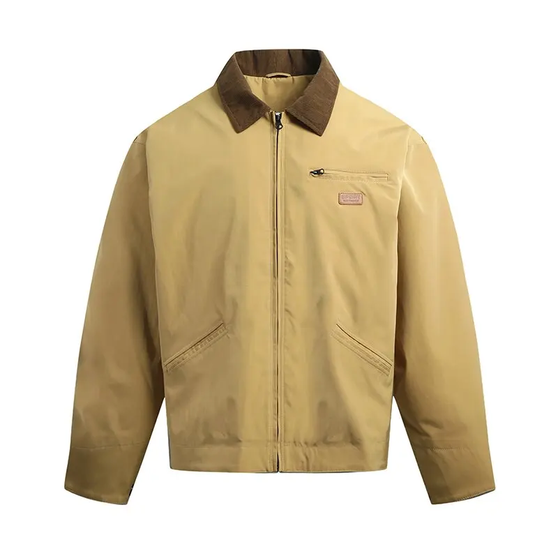Осенне-весенняя модная тенденция, американская винтажная рабочая одежда, мужская повседневная свободная спортивная куртка больших размеров, верхняя одежда высокого качества
Осенне-весенняя модная тенденция, американская винтажная рабочая одежда, мужская повседневная свободная спортивная куртка больших размеров, верхняя одежда высокого качества