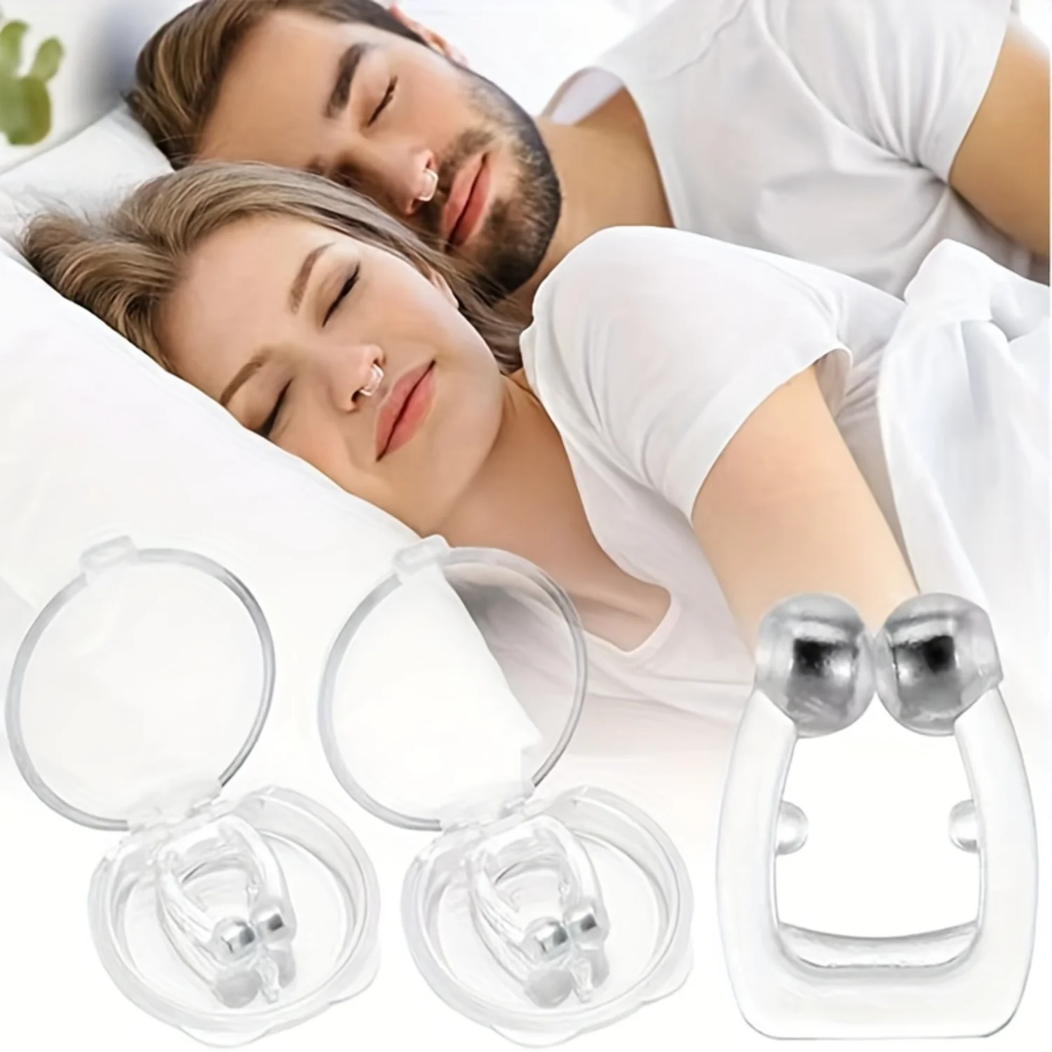 1pc/2pcs/4pcs Silicone Anti Snoring Nose Clip, Male And Female Creative Sleep Aid To Alleviate Snoring And Improve Sleep
1pc/2pcs/4pcs Silicone Anti Snoring Nose Clip, Male And Female Creative Sleep Aid To Alleviate Snoring And Improve Sleep