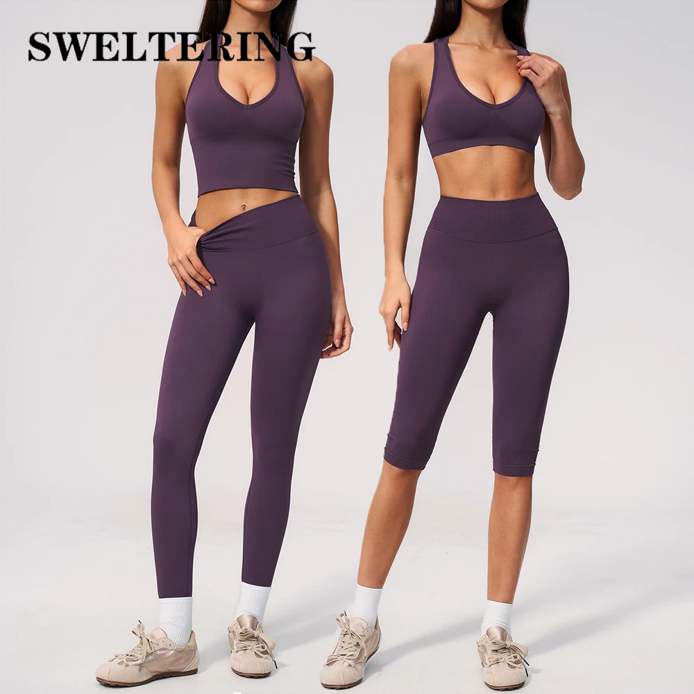 Seamless Fitness Suits Women's Tracksuits Sports Outfits Yoga Clothes Breathable Quick Drying Running Workout Tights Gym Suit
Seamless Fitness Suits Women's Tracksuits Sports Outfits Yoga Clothes Breathable Quick Drying Running Workout Tights Gym Suit