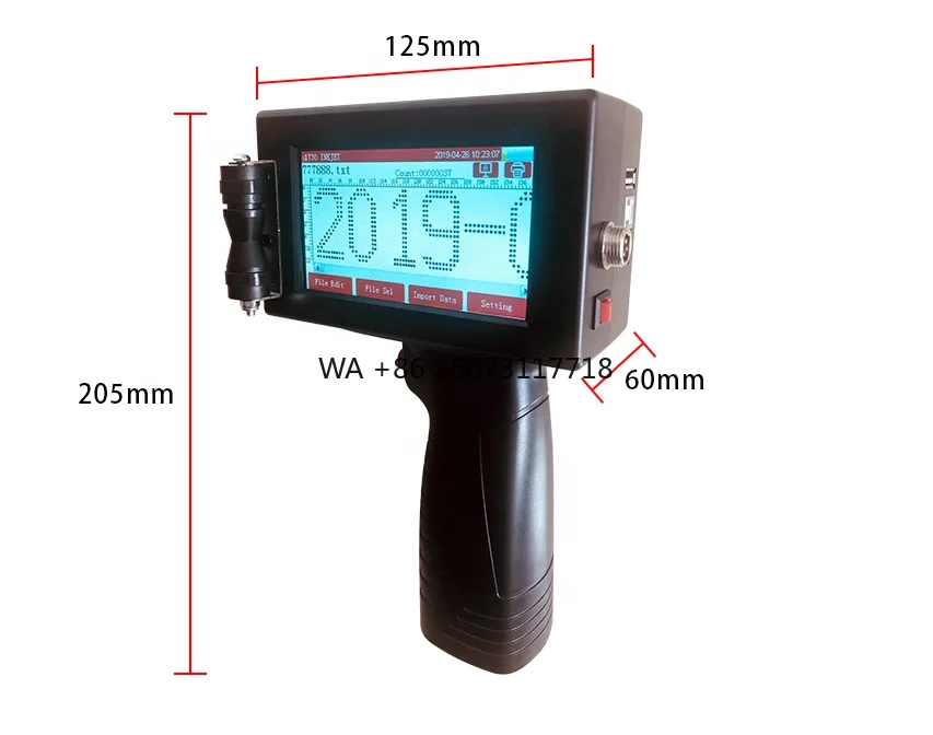 Portable Inkjet Batch Code Printers Print Machine for Code Marking on Wood, Metal, Plastic, Carton
Portable Inkjet Batch Code Printers Print Machine for Code Marking on Wood, Metal, Plastic, Carton