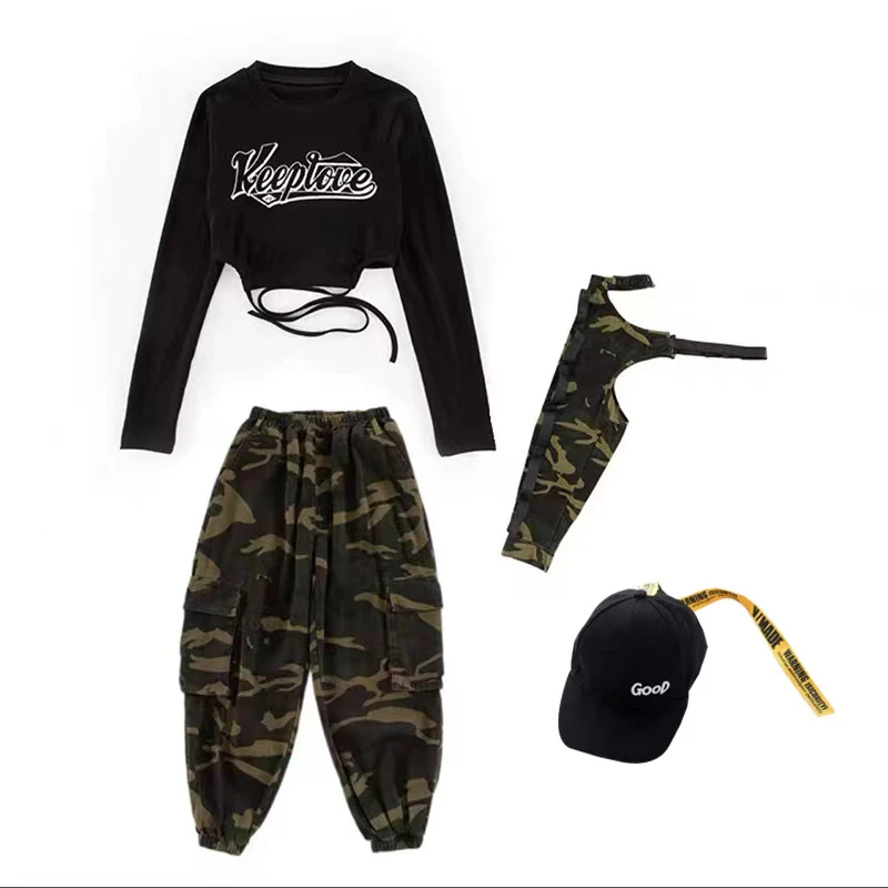 Korean Fashion Girls Jazz Dance Camouflage Pants Hip Hop Street Performance Dancer Costume Dance Costume
Korean Fashion Girls Jazz Dance Camouflage Pants Hip Hop Street Performance Dancer Costume Dance Costume