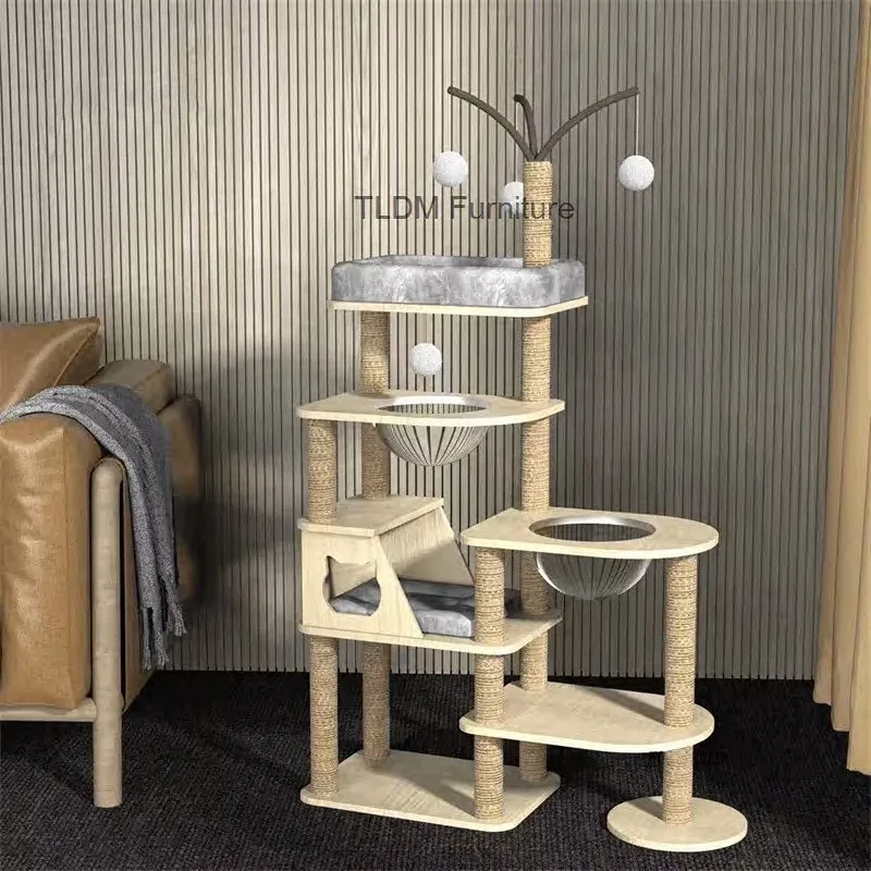 Креативный домик-дерево для кошек с капсулой-космодромом, домашний кошачий игровой комплекс из массива дерева, легкая роскошная кошачья башня с платформой для прыжков
Креативный домик-дерево для кошек с капсулой-космодромом, домашний кошачий игровой комплекс из массива дерева, легкая роскошная кошачья башня с платформой для прыжков