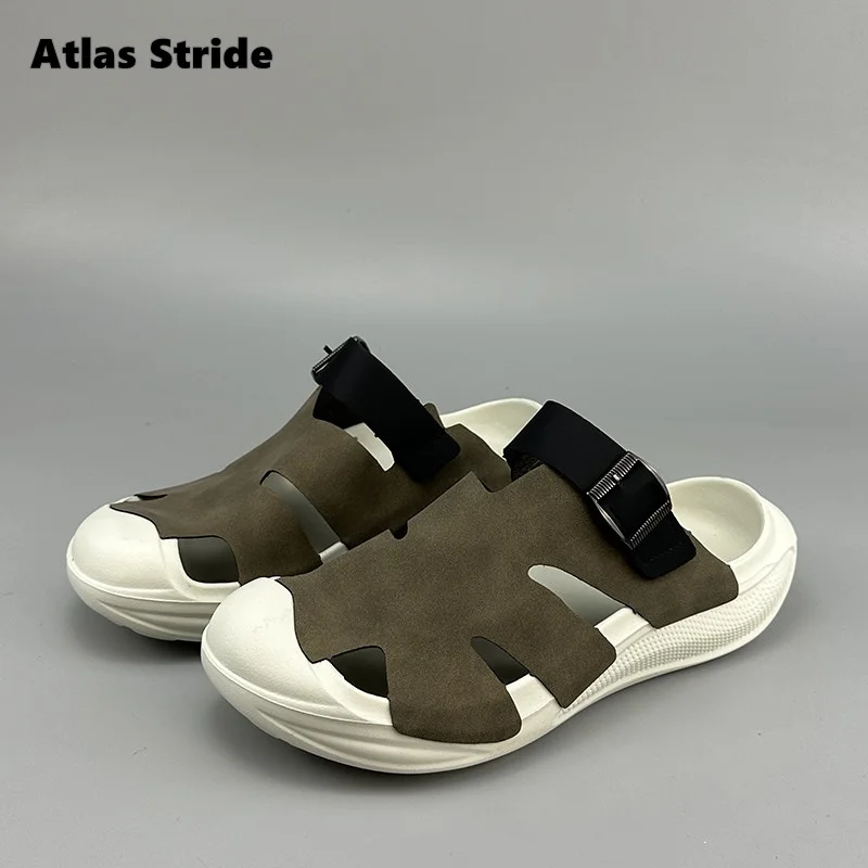 Men's Black Open-Toe Leather Sandals Adjustable Buckle Strap Hollow-Out Breathable Comfortable for Casual Daily Outdoor Footwear
Men's Black Open-Toe Leather Sandals Adjustable Buckle Strap Hollow-Out Breathable Comfortable for Casual Daily Outdoor Footwear