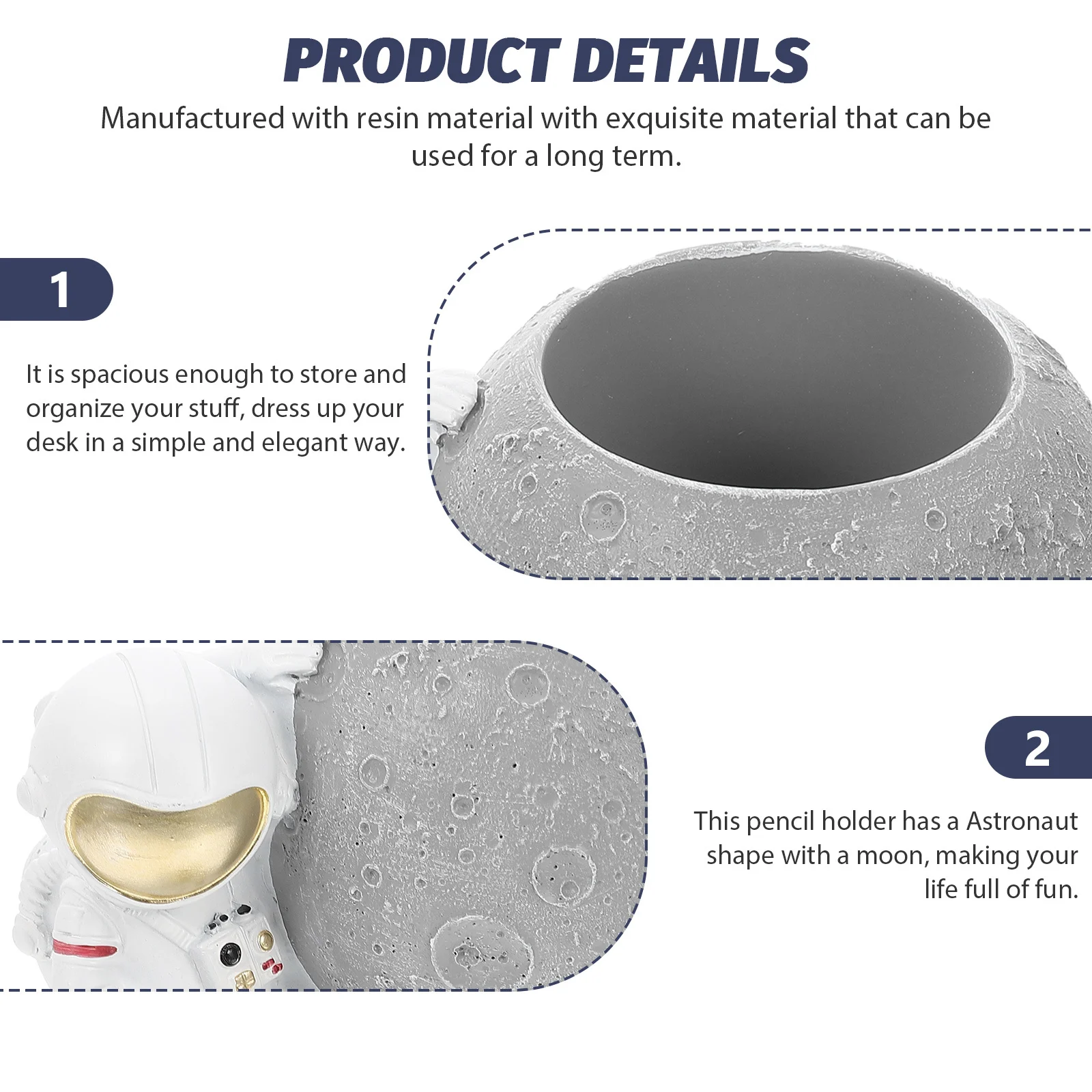 Resin Astronaut Pen Holder Cartoon Design Spacious Pencil Cup Desktop Stationery Organizer Gift Astronaut Pen Holder
Resin Astronaut Pen Holder Cartoon Design Spacious Pencil Cup Desktop Stationery Organizer Gift Astronaut Pen Holder