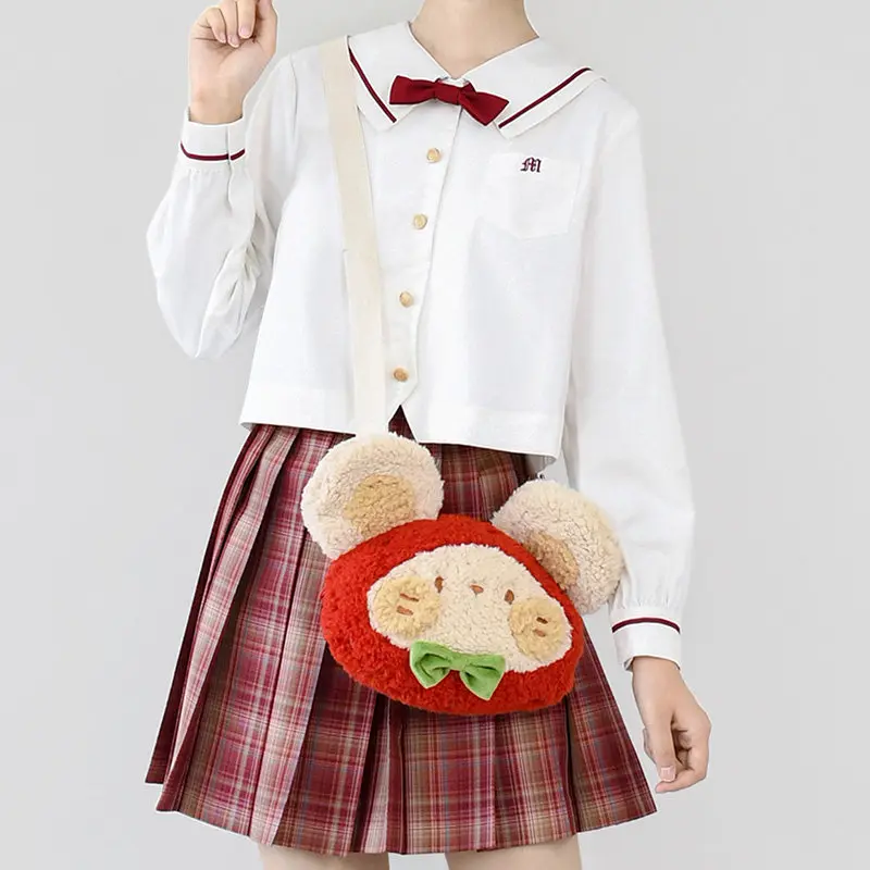 2026 New Original Sweet Cute Mycophanin Lolita Cartoon Ears Shoulder Messenger Bag Soft Girl Cute Lo Plush Doll Jk Bag for Women
2026 New Original Sweet Cute Mycophanin Lolita Cartoon Ears Shoulder Messenger Bag Soft Girl Cute Lo Plush Doll Jk Bag for Women