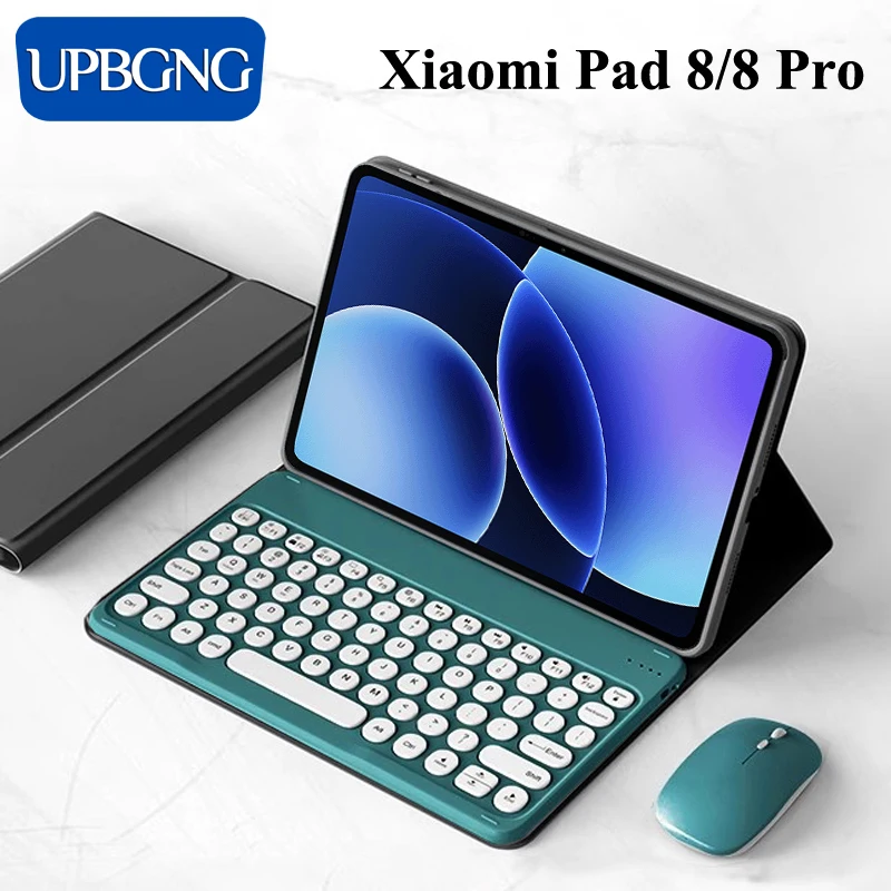 Магнитный чехол с Bluetooth-клавиатурой для Xiaomi Pad 8 Pro Pad 8 7 11,2 дюйма, чехол с клавиатурой для Mi Pad 7 8 Pro Funda, аксессуары 
Магнитный чехол с Bluetooth-клавиатурой для Xiaomi Pad 8 Pro Pad 8 7 11,2 дюйма, чехол с клавиатурой для Mi Pad 7 8 Pro Funda, аксессуары