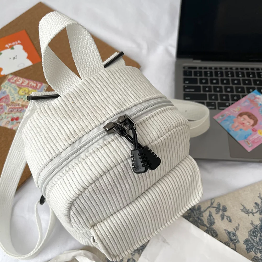 Women Fashion Mini Backpack Solid Color Corduroy Backpack Simple Student Girls Bookbag Retro Travel Backpack for School Travel
Women Fashion Mini Backpack Solid Color Corduroy Backpack Simple Student Girls Bookbag Retro Travel Backpack for School Travel