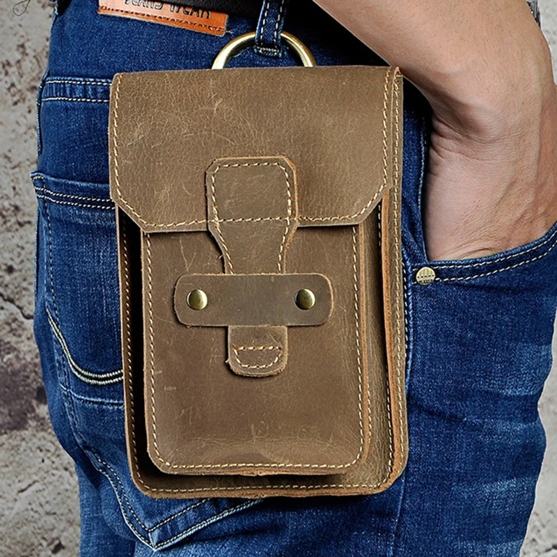 Genuine Leather Men Hip Belt Cell/Mobile Phone Case Hook Bags Vintage Casual Crazy Horse Cowhide Camera Fanny Waist Pack Bag
Genuine Leather Men Hip Belt Cell/Mobile Phone Case Hook Bags Vintage Casual Crazy Horse Cowhide Camera Fanny Waist Pack Bag