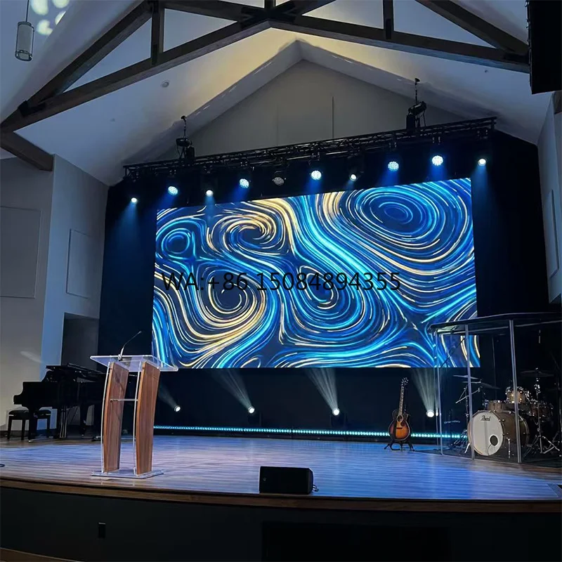 Silent Cooling Full Color 8K LED Wall GOB P2.5/P2.0/P1.8 Front Maintenance Indoor Worship Display Panel 5-Year Warranty for
Silent Cooling Full Color 8K LED Wall GOB P2.5/P2.0/P1.8 Front Maintenance Indoor Worship Display Panel 5-Year Warranty for