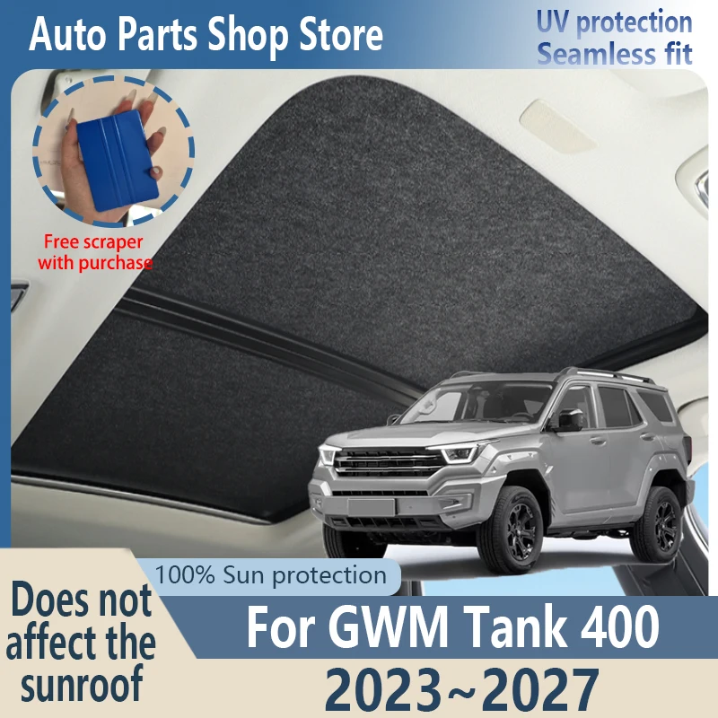 Sun Protection For Tank 400 2023~2027 26 Electrostatic Adsorption Fabric Car Panoramic Sunroof Insulation Visor Anti-UV Anti-UV
Sun Protection For Tank 400 2023~2027 26 Electrostatic Adsorption Fabric Car Panoramic Sunroof Insulation Visor Anti-UV Anti-UV