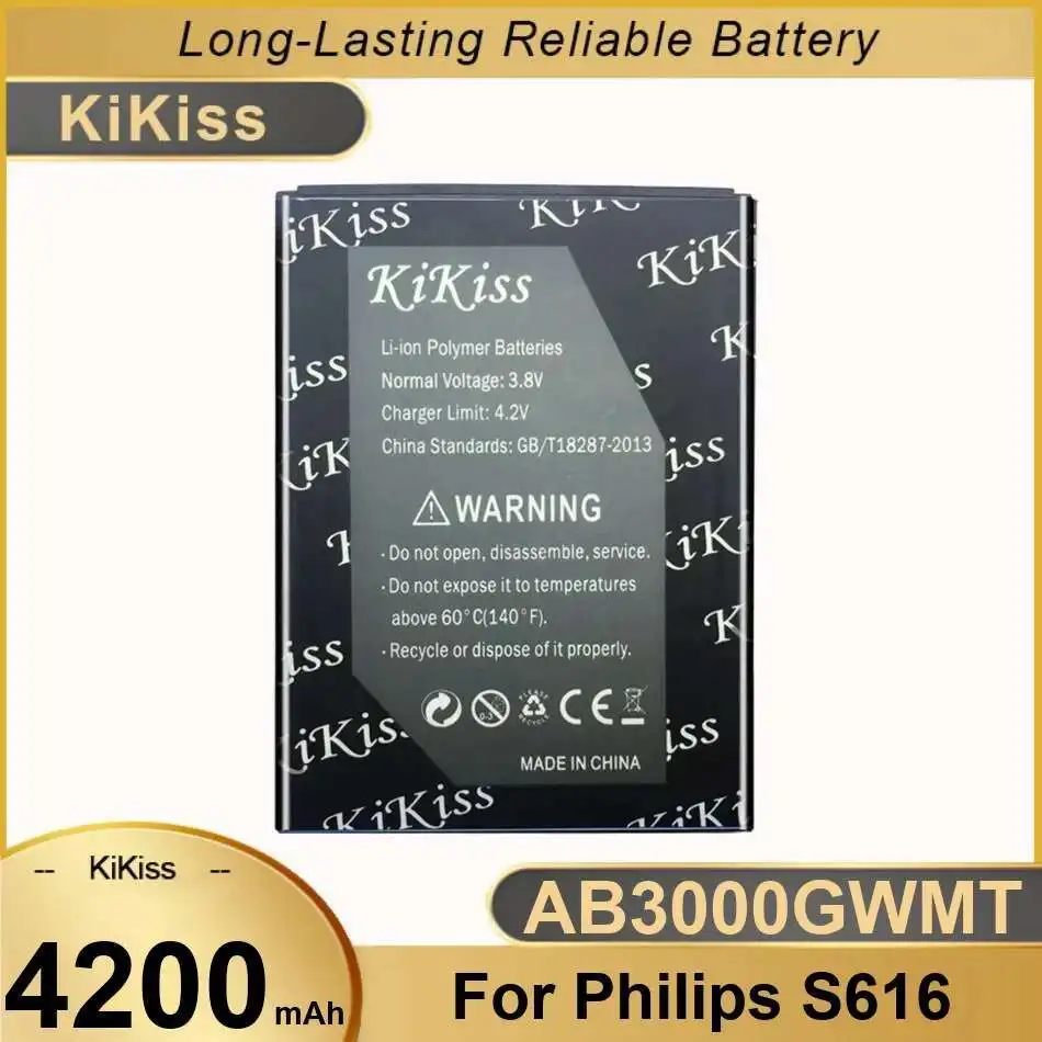 Аккумулятор мобильного телефона для Philips S616 AB3000GWMT Надежный источник питания 4200 мАч
Аккумулятор мобильного телефона для Philips S616 AB3000GWMT Надежный источник питания 4200 мАч